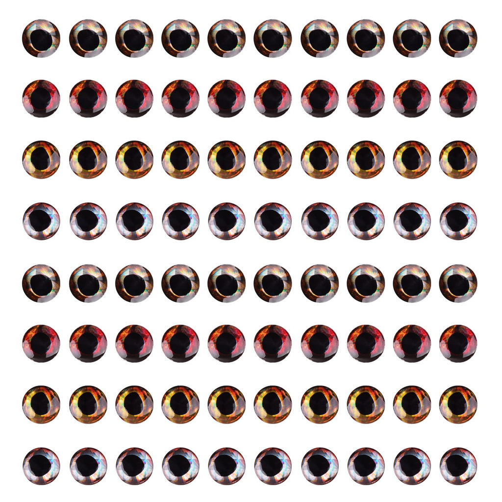 Fishing Lure Eyes 4D Realistic Artificial Fish Eyes Fly Tying Lure Eyes for Fishing Bait Making Kit Holographic Fishing Lure Eyes Fly Tying Material Craft DIY Fishing Tool (5mm-280pcs)