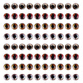 Fishing Lure Eyes 4D Realistic Artificial Fish Eyes Fly Tying Lure Eyes for Fishing Bait Making Kit Holographic Fishing Lure Eyes Fly Tying Material Craft DIY Fishing Tool (5mm-280pcs)