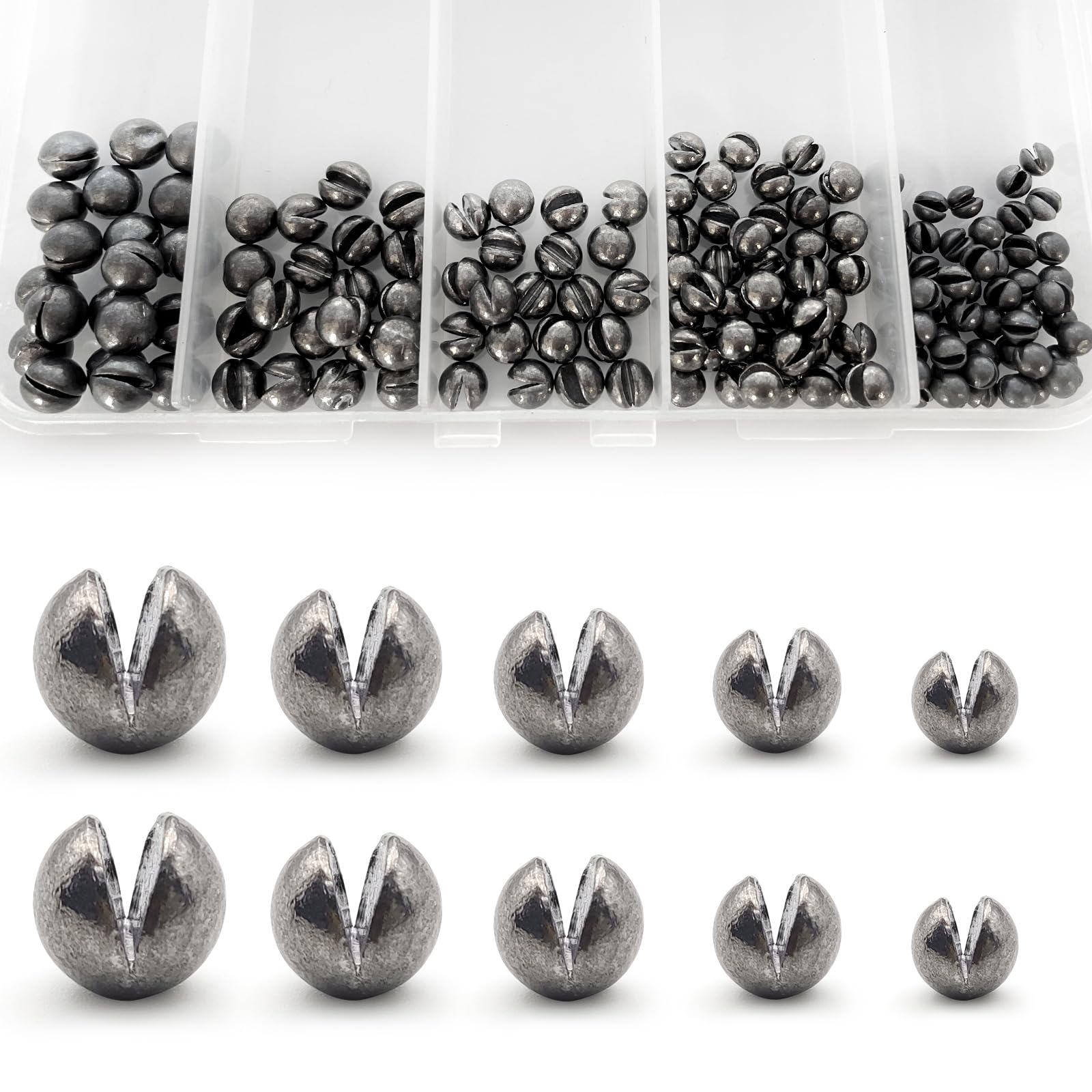 Pfeibk 150PCS Versatile Fishing Sinkers Kit