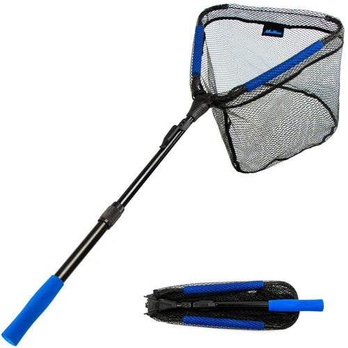AquaGlide Folding Fishing Net - Freshwater & Saltwater