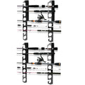Dual Fishing Rod Holder - Wall/Ceiling Rack for 16 Rods