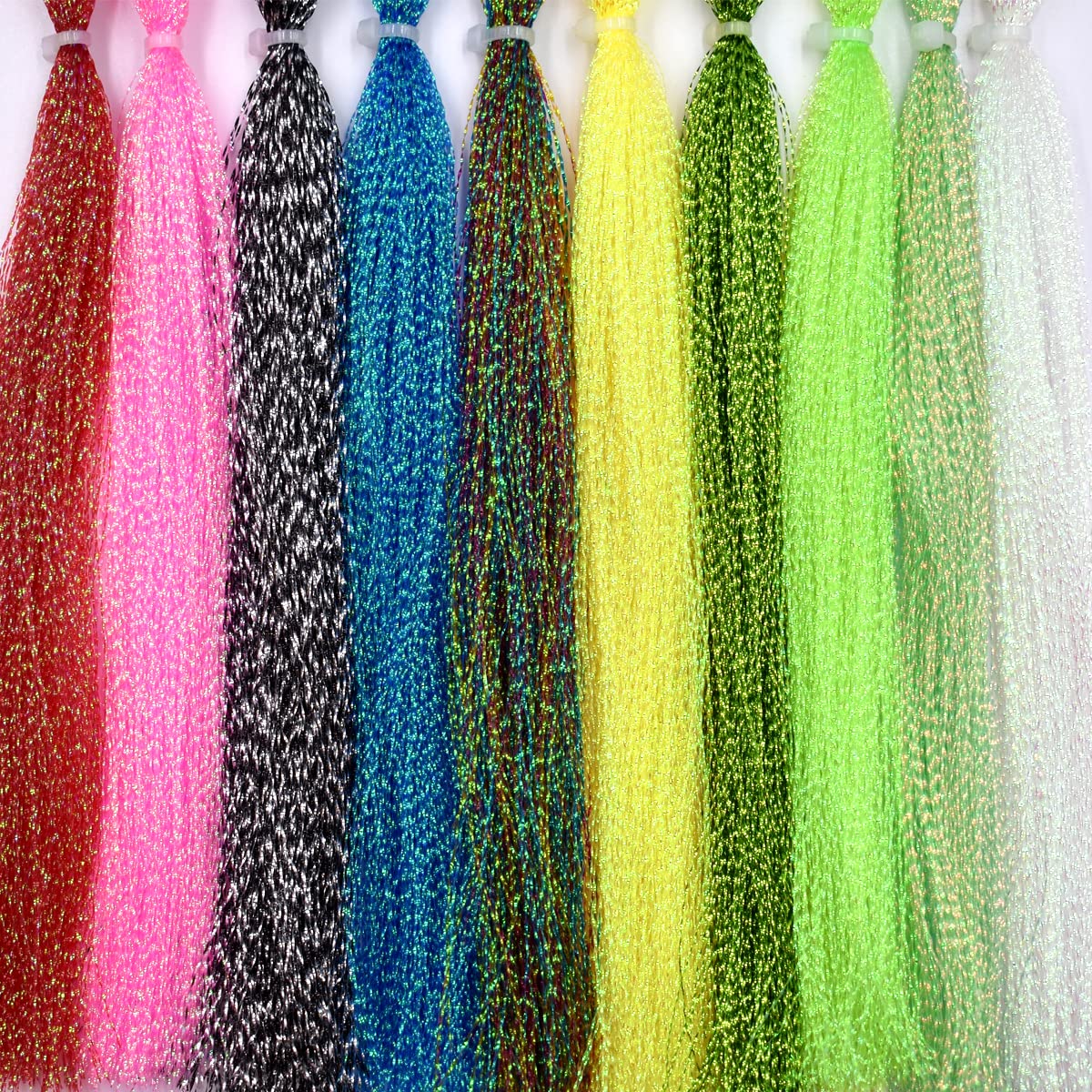 Crystal Flash 10-Pack Fly Tying Kit